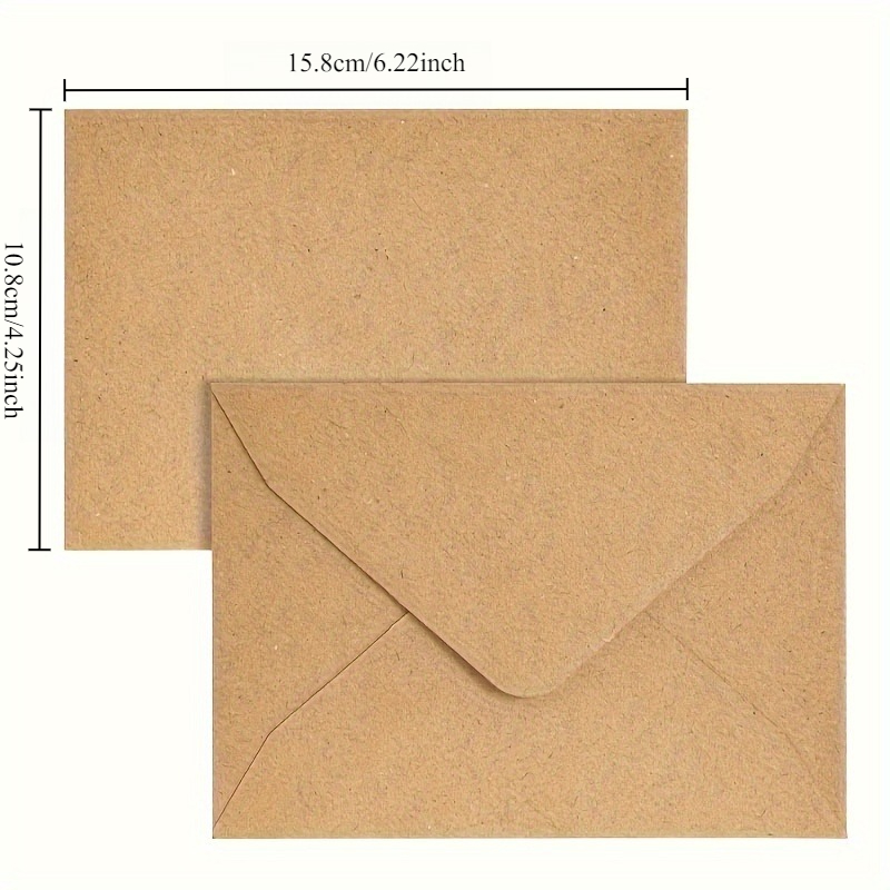 50/100 個クラフト紙封筒無地空白ミニ封筒 DIY グリ - Wax Seal Letter Kit のレビューと価格