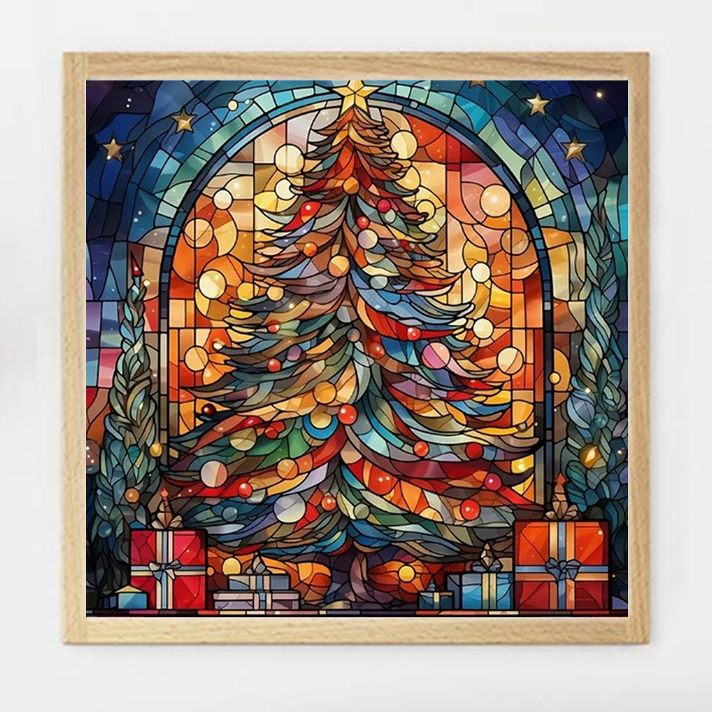 エバーシャイン-DIY風景ダイヤモンド絵画,クリスマスツリー - Photo Mosaic Print のレビューと価格